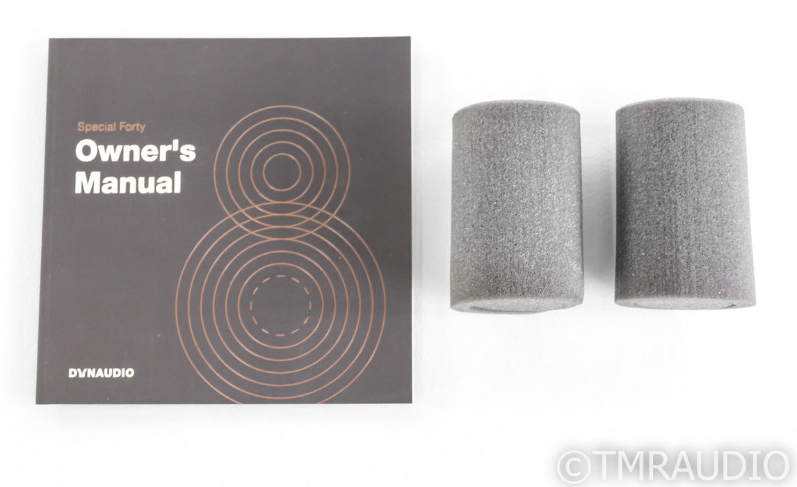 Dynaudio Special Forty Bookshelf Speakers; Grey Birch Pair; 40th Anniversary