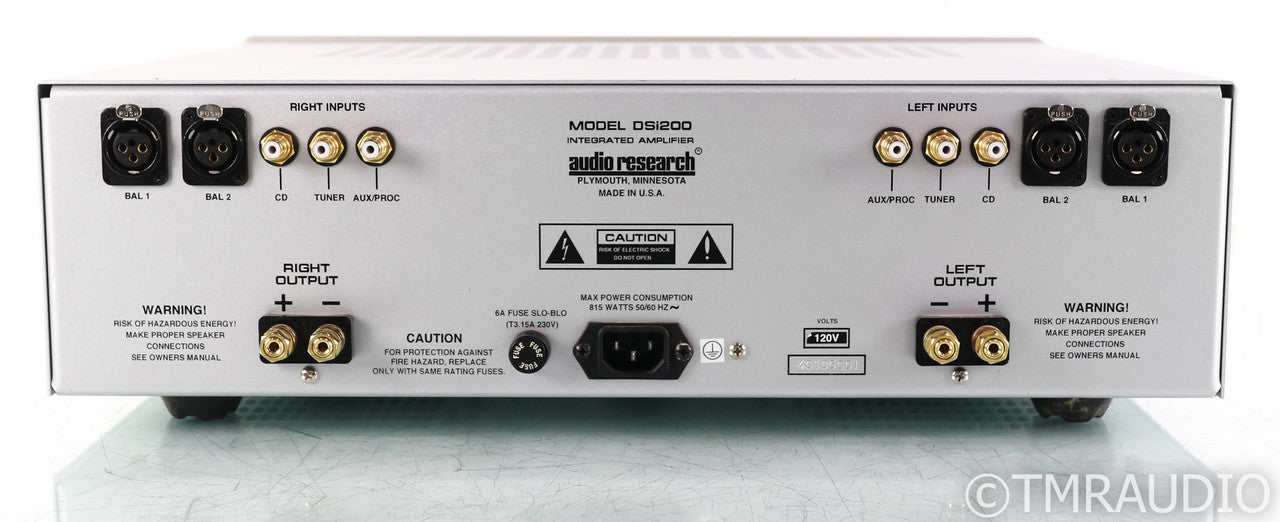 Audio Research DSi200 Stereo Integrated Amplifier; Remote; Silver; DSI-200