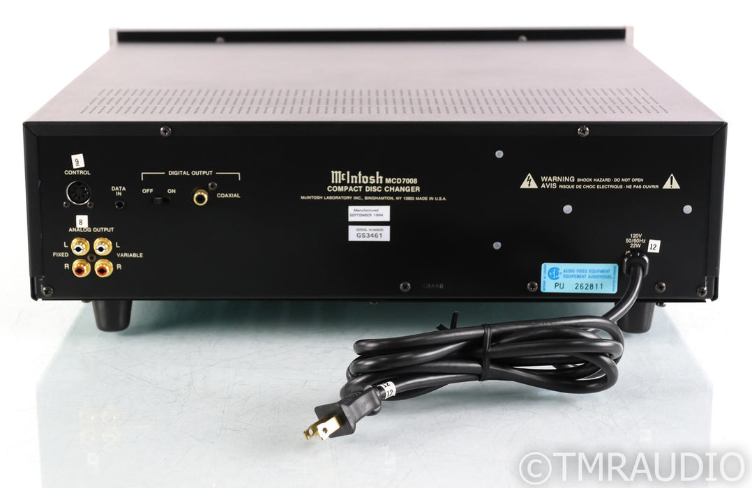 McIntosh MCD7008 CD Player / 7-Disc Changer; MCD-7008; Remote