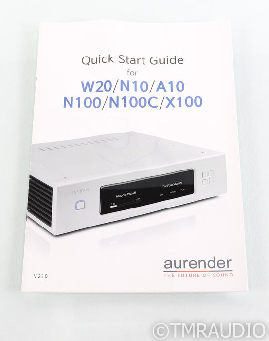 Aurender N100H Network Server / Streamer; Silver; 2TB HDD