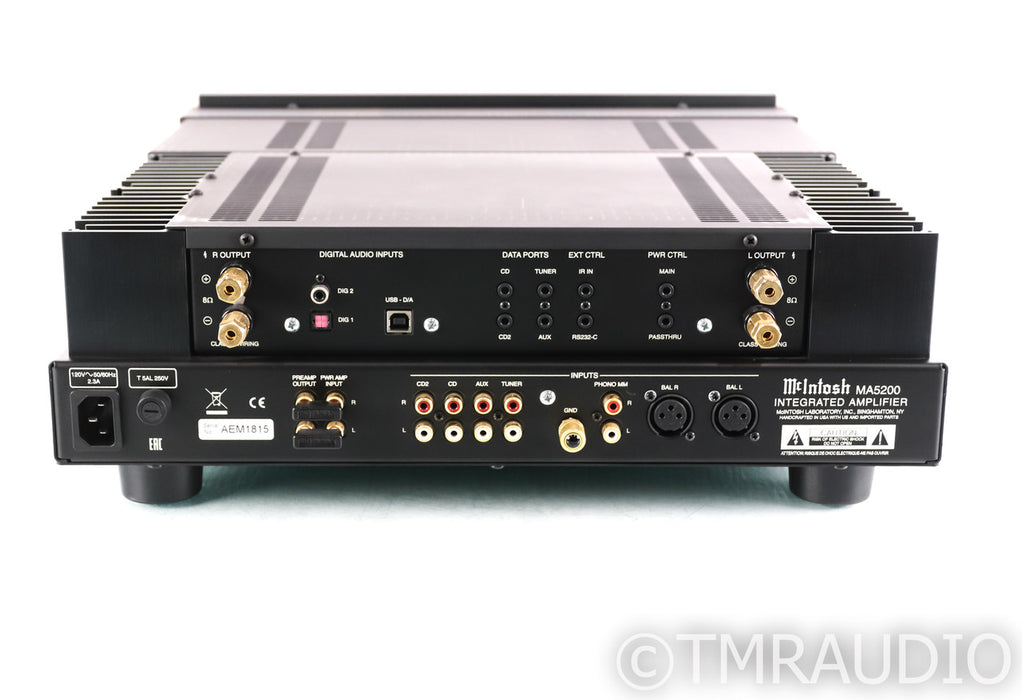 McIntosh MA5200 Stereo Integrated Amplifier; MA-5200; MM Phono; Remote