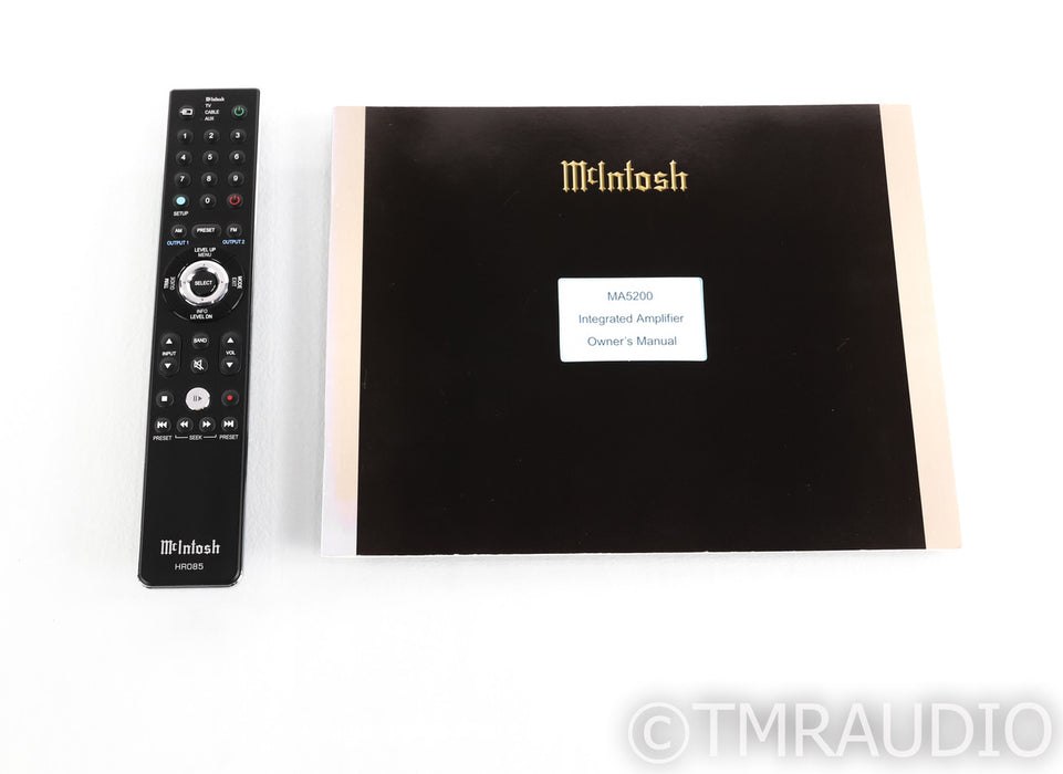 McIntosh MA5200 Stereo Integrated Amplifier; MA-5200; MM Phono; Remote
