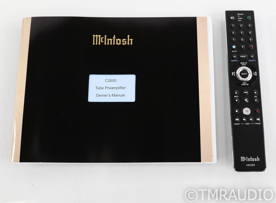 McIntosh C2600 Stereo Tube Preamplifier; C-2600; Remote ; MM / MC Phono