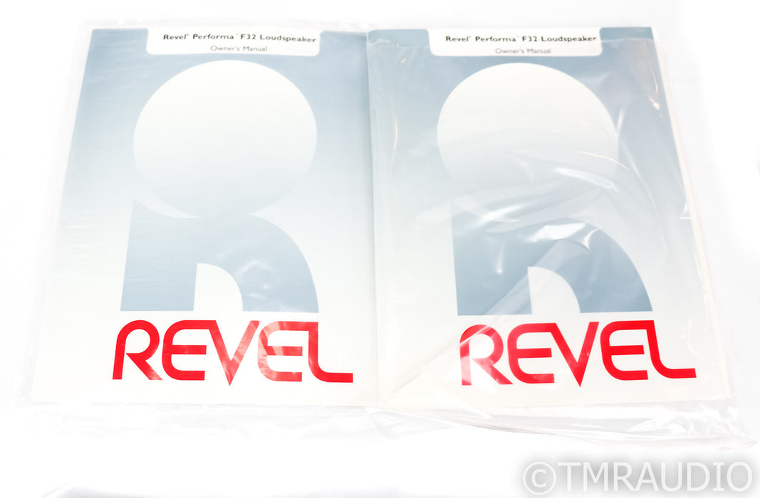 Revel Performa F32 Floorstanding Speakers; F-32; Natural Cherry Pair