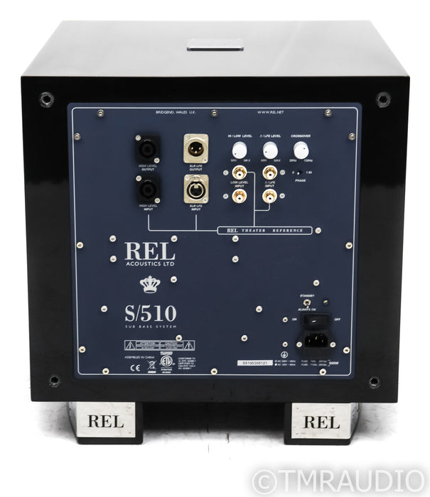 REL S/510 10" Powered Subwoofer; Gloss Black (Open Box)