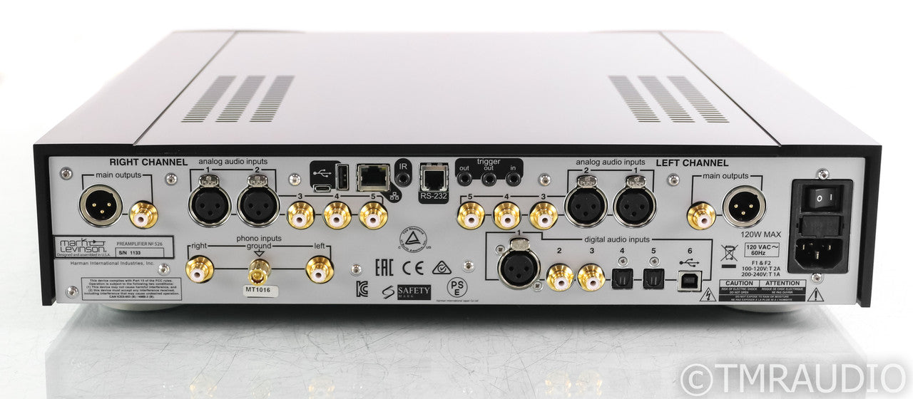 Mark Levinson No. 526 Stereo Preamplifier; Black; Remote