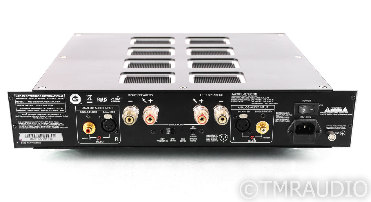NAD Masters M22 v2 Stereo Power Amplifier; M22V2