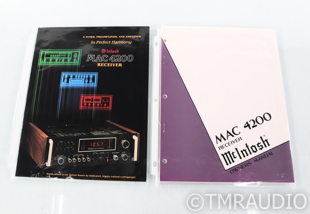 McIntosh MAC 4200 Vintage Stereo Receiver; MM Phono; MAC4200