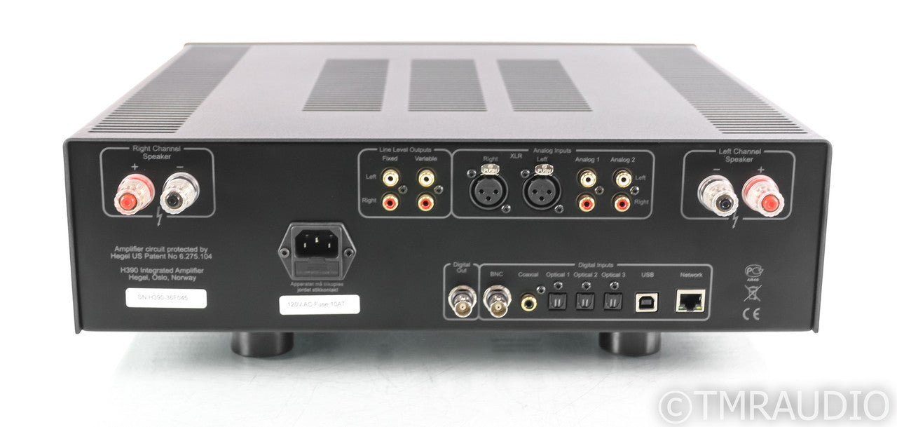 Hegel H390 Stereo Integrated Amplifier; DAC; Streamer; Black; Remote; H-390