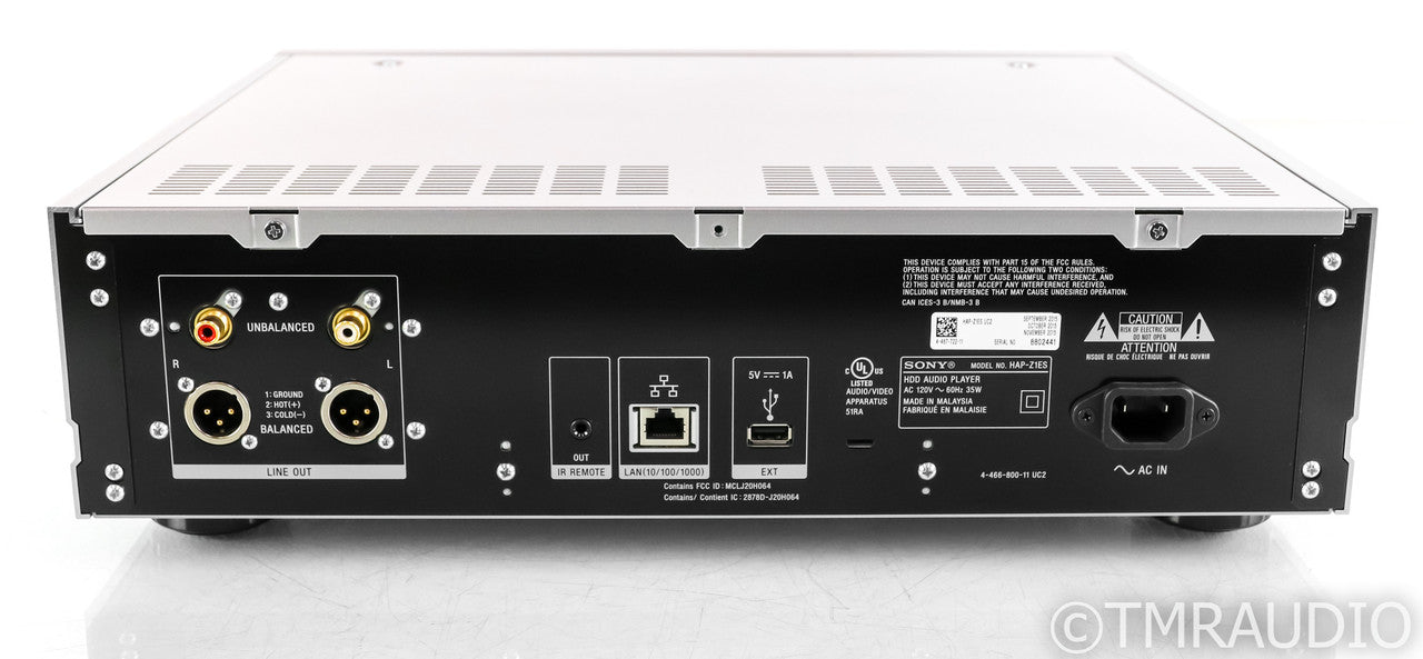Sony HAP-Z1ES Wireless Network Streamer / Server; HAPZ1ES; Remote; 1TB HDD