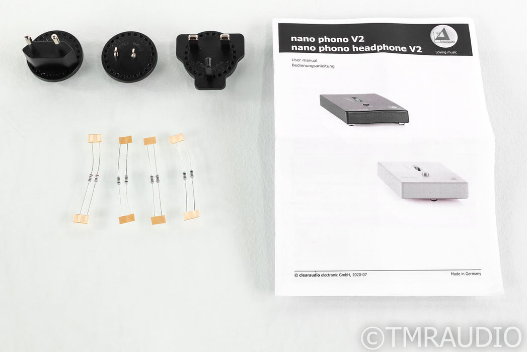 Clearaudio Nano Phono V2 MM / MC Phono Preamplifier; Black (Open Box)