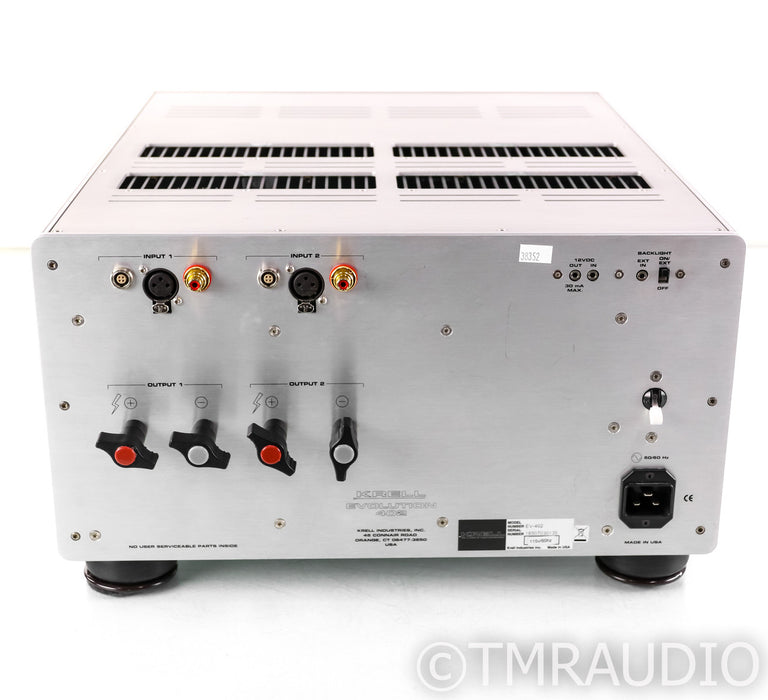 Krell Evolution 402 Stereo Power Amplifier; EV-402; Silver