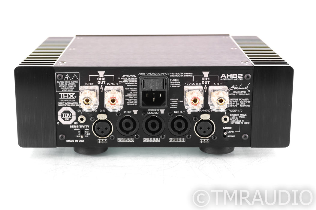 Benchmark AHB2 Stereo Power Amplifier; Black
