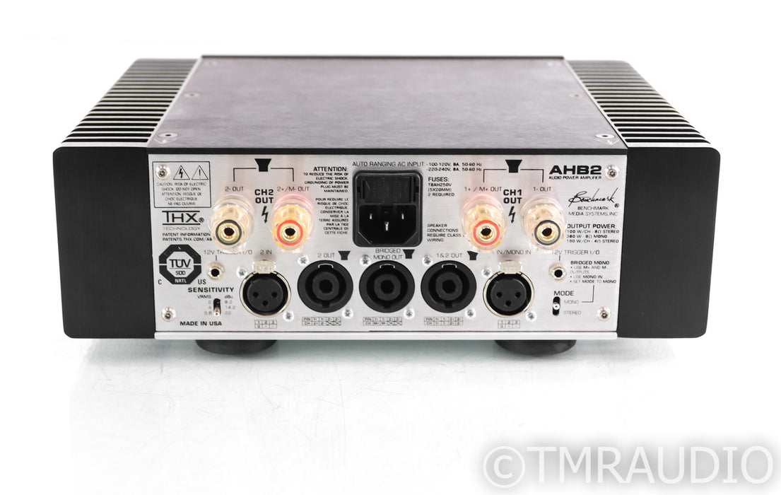 Benchmark ABH2 Stereo Power Amplifier; Black