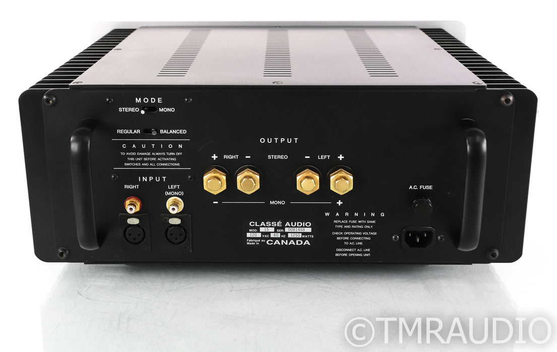 Classe Model Fifteen Stereo Power Amplifier; Silver; 15