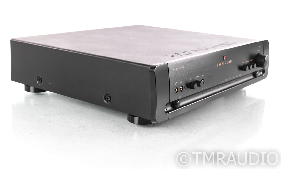 Parasound P5 Stereo Preamplifier; Remote; DAC; MM Phono; Black; P-5