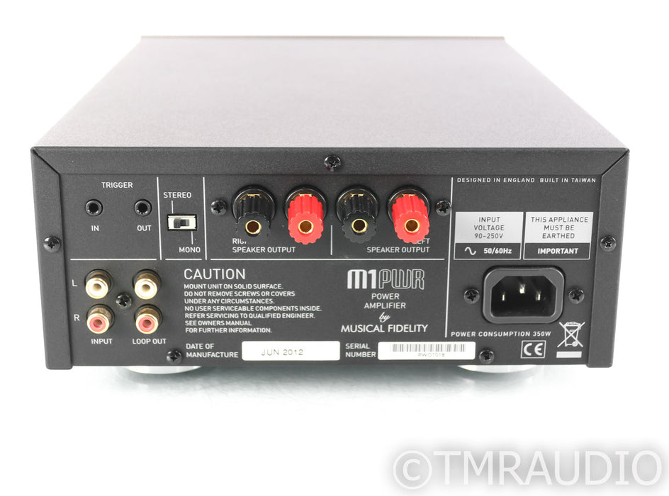 Musical Fidelity M1PWR Stereo Power Amplifier; M-1 PWR; Black (1/8)