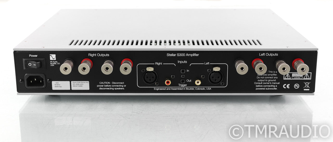 PS Audio S300 Stereo Power Amplifier; S-300; Silver (Used)