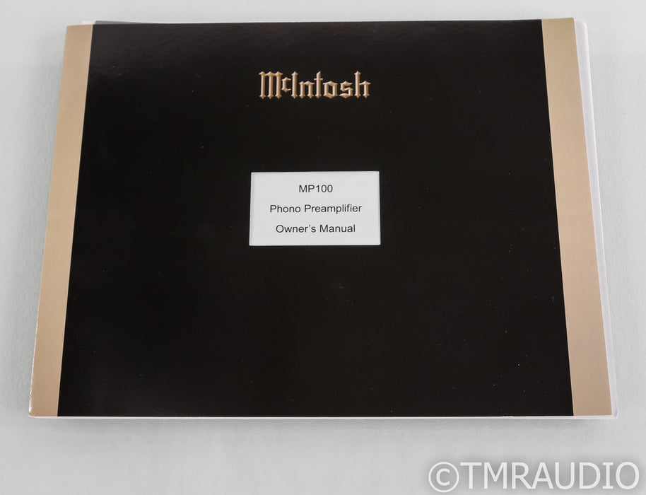 McIntosh MP100 MM / MC Phono Preamplifier; MP-100; A/D Converter