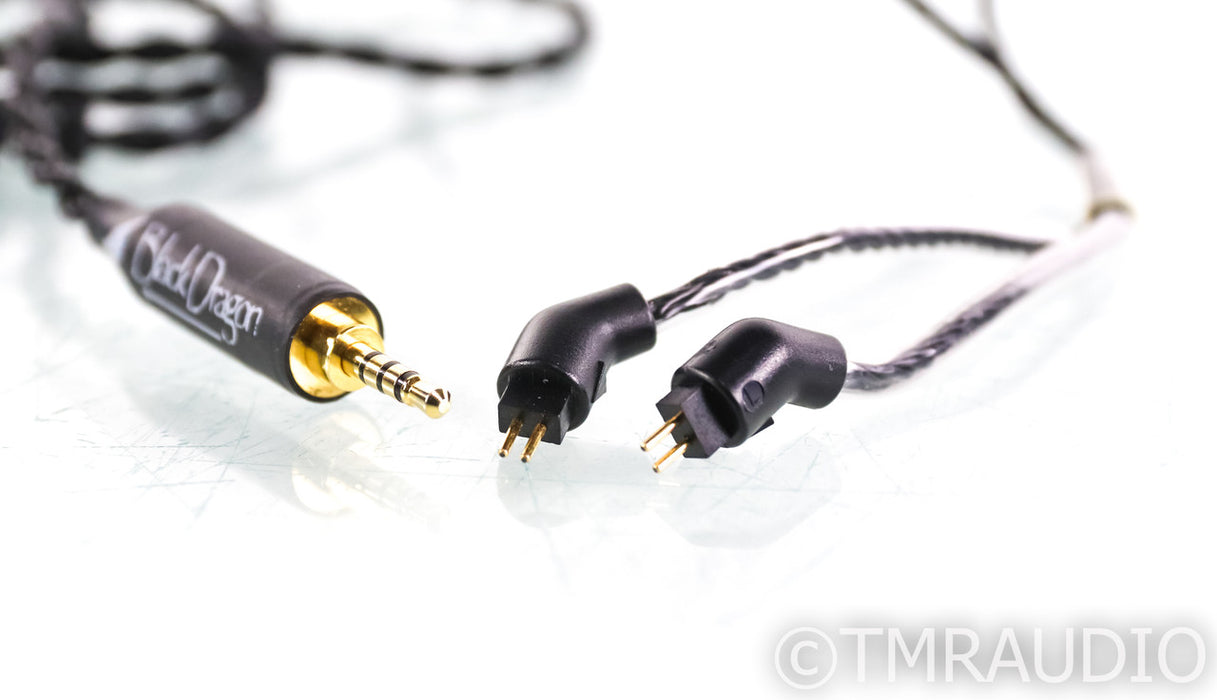 Moon Audio Black Dragon IEM Cable V2; 3.5ft 2.5mm to MMCX