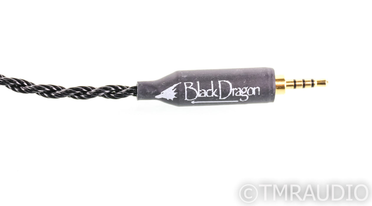 Moon Audio Black Dragon IEM Cable V2; 3.5ft 2.5mm to MMCX