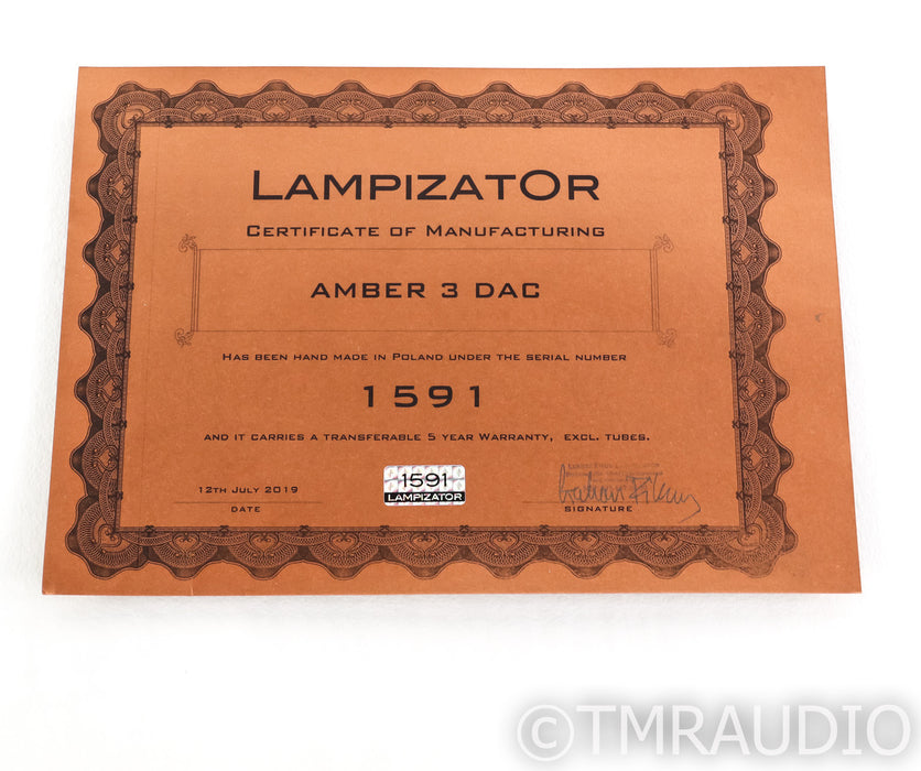 LampizatOr Amber 3 Tube DAC; Black