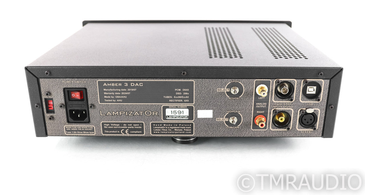 LampizatOr Amber 3 Tube DAC; Black