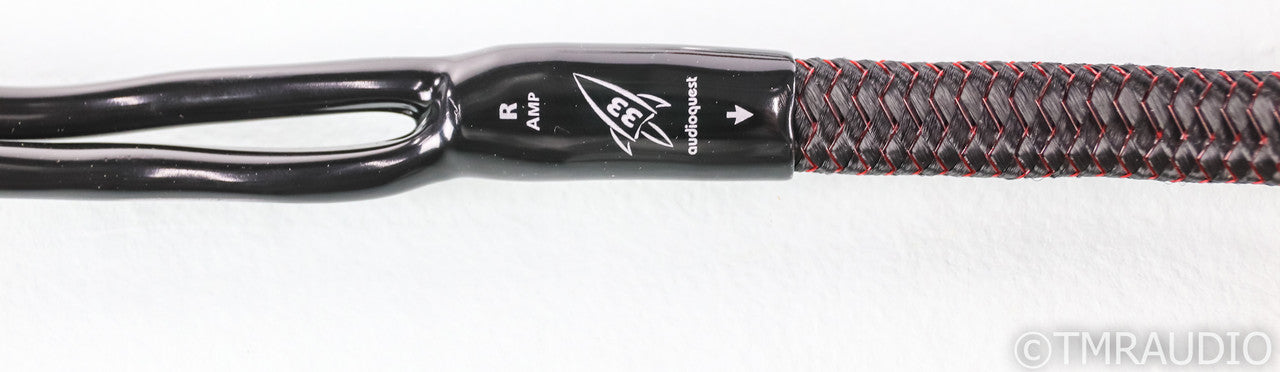 AudioQuest Rocket 33 Speaker Cables; 8ft Pair; Silver Spades (Open Box)