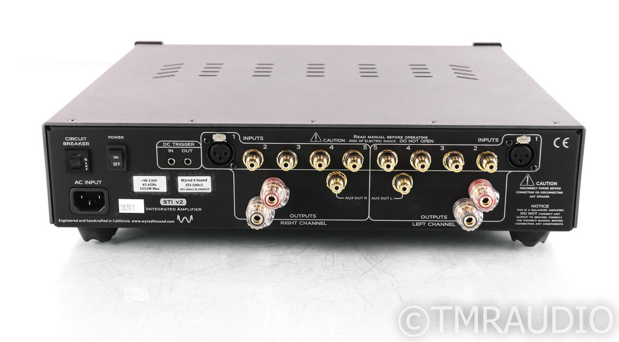 Wyred4Sound STI-500 v2 Stereo Integrated Amplifier; Remote; Black; STI500-V2
