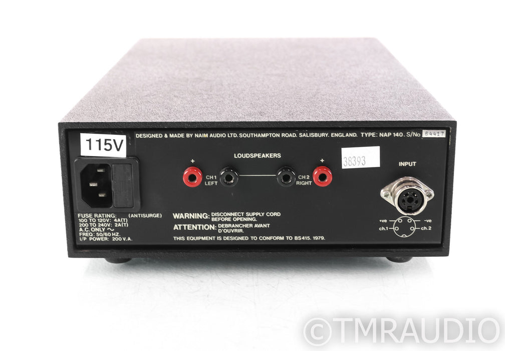 Naim NAP 140 Stereo Power Amplifier; NAP140