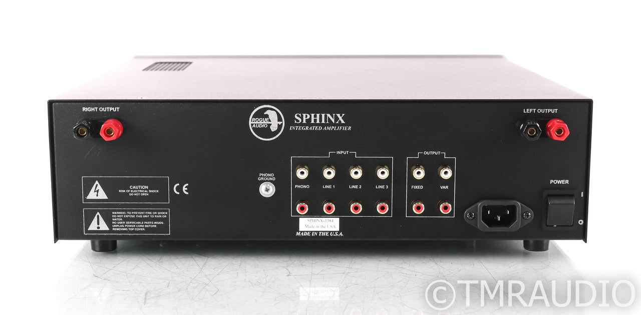 Rogue Audio Sphinx v3 Stereo Tube Hybrid Integrated Amplifier; Silver; Remote
