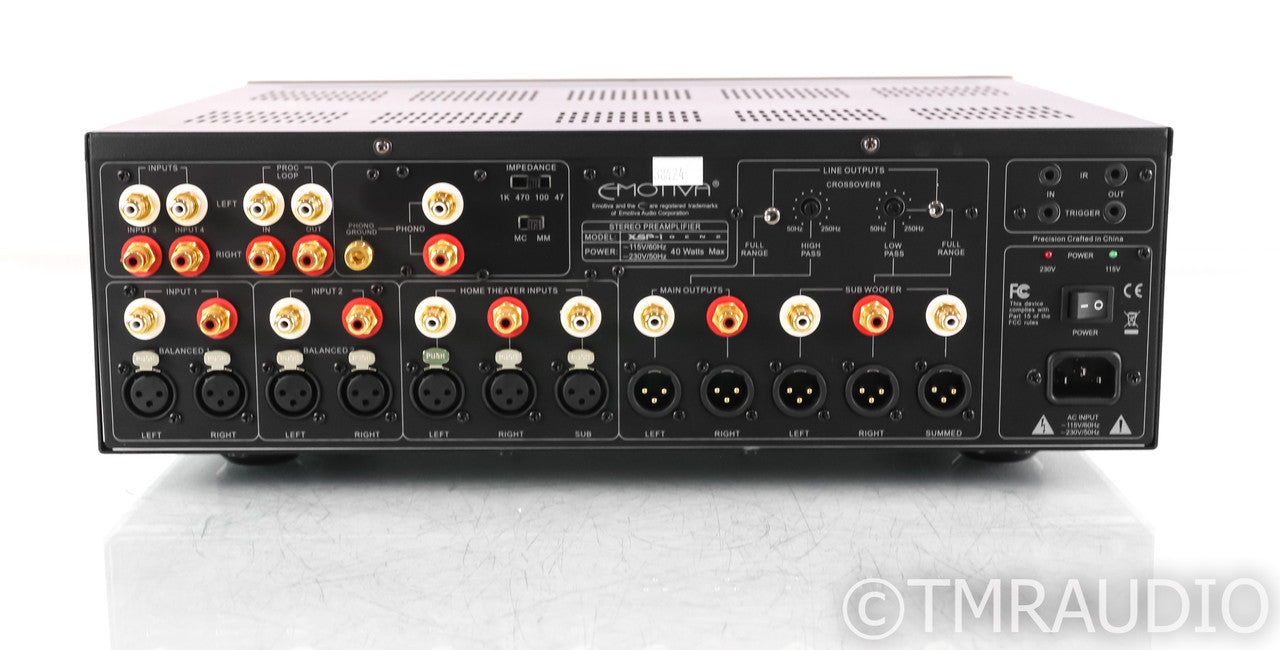 Emotiva XSP-1 Gen 2 2.2 Channel Preamplifier; XSP1; Black; Remote