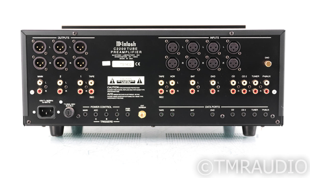 McIntosh c Stereo Tube Preamplifier; C-2200 (No Remote)