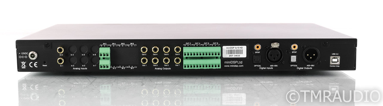 MiniDSP 4x10 HD Digital Signal Processor; Remote; WI-DG; 4X10HD