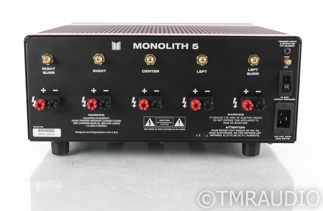 Monoprice Monolith 5 Channel Power Amplifier; MPM5
