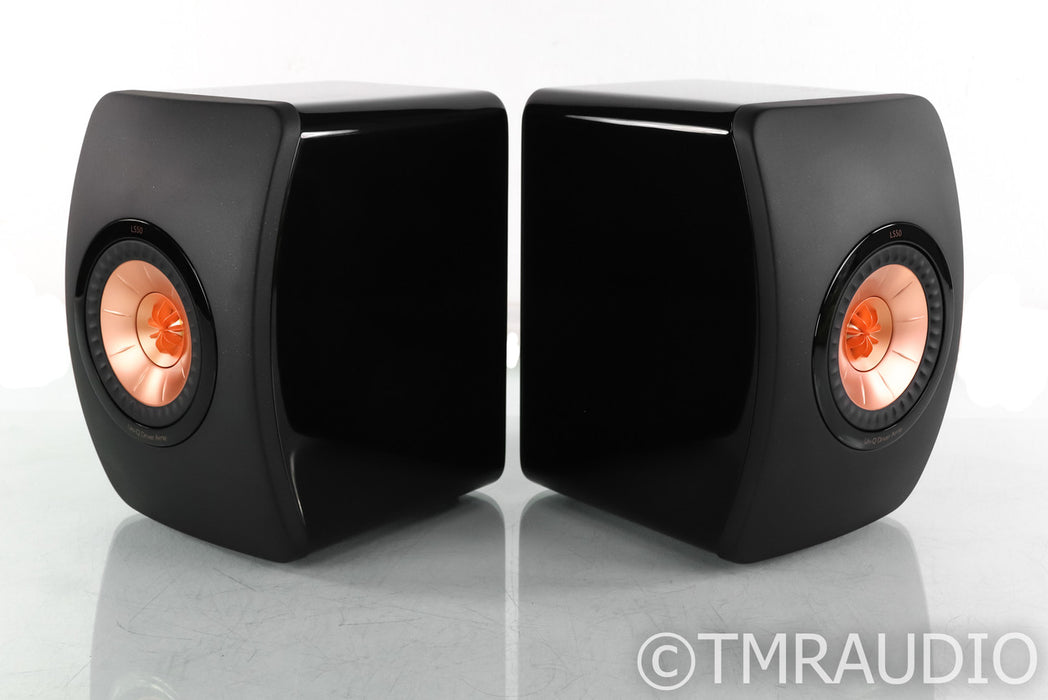 KEF LS50 Bookshelf Speakers; Gloss Black Pair