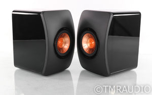 KEF LS50 Bookshelf Speakers; Gloss Black Pair