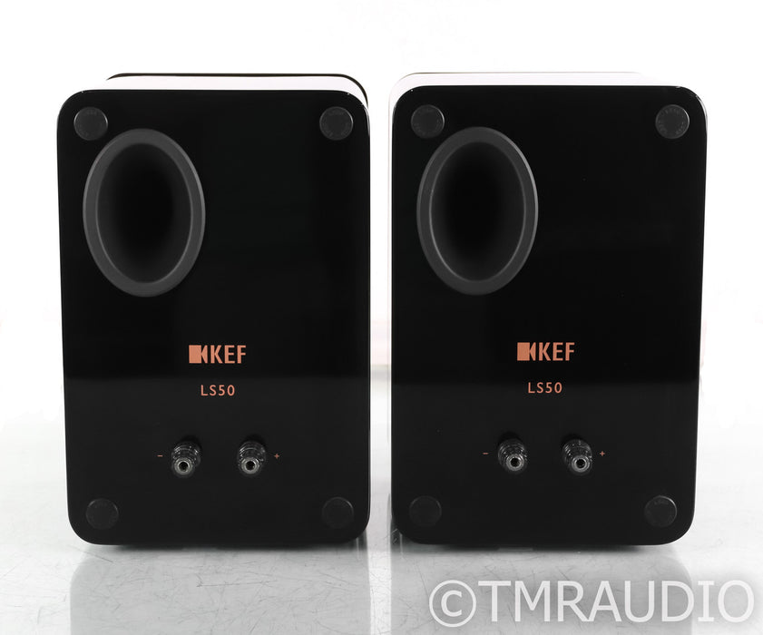 KEF LS50 Bookshelf Speakers; Gloss Black Pair