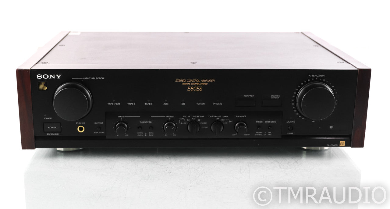 Sony TA-E80ES Stereo Preamplifier; MM / MC Phono; Remote; Black