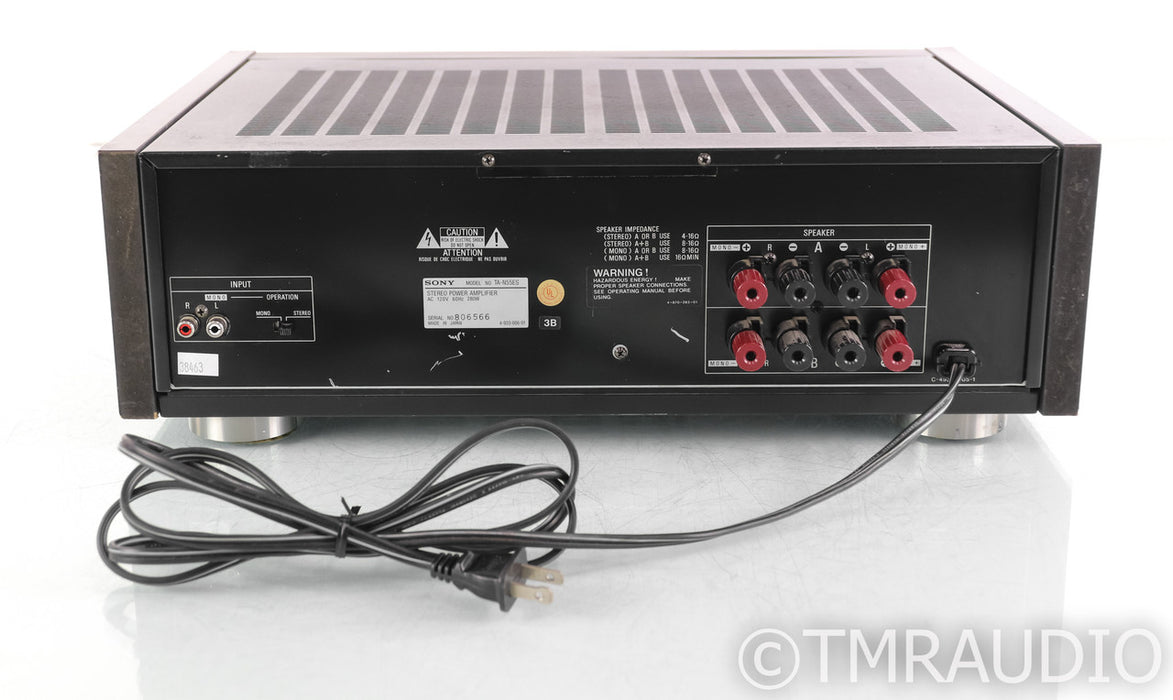 Sony TA-N55ES Stereo Power Amplifier; Wood Side Panels; 55ES