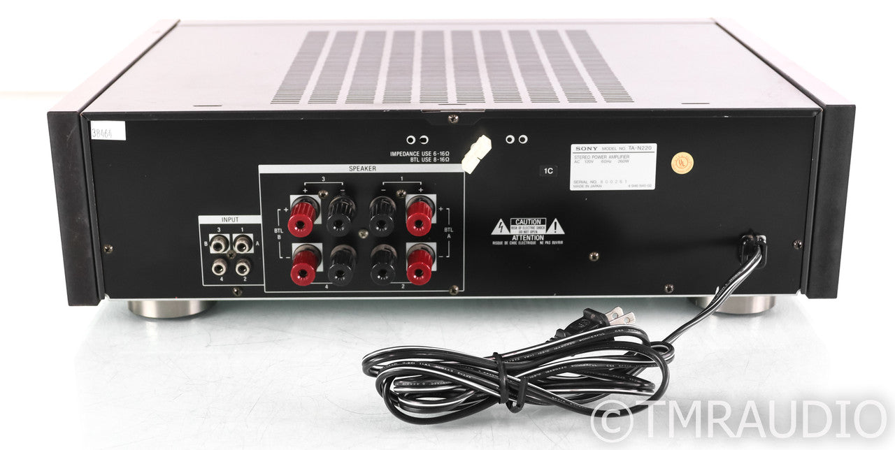 Sony TA-N220 Four Channel Power Amplifier; TAN220; Remote, Black