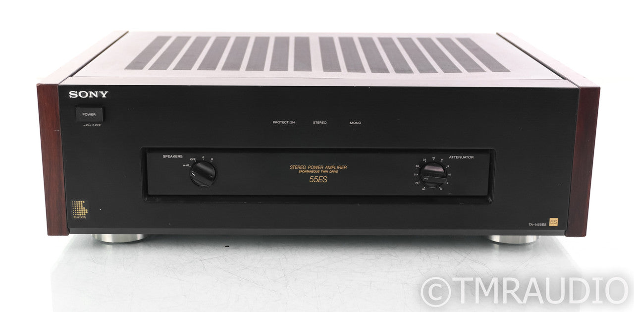 Sony TA-N55ES Stereo Power Amplifier; Wood Side Panels; 55ES (1/0)