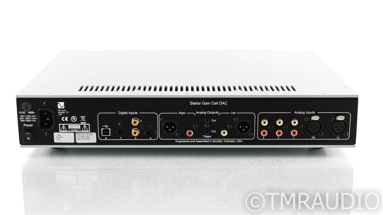 PS Audio Stellar Gain Cell DAC; Remote; Silver; D/A Converter (Used)