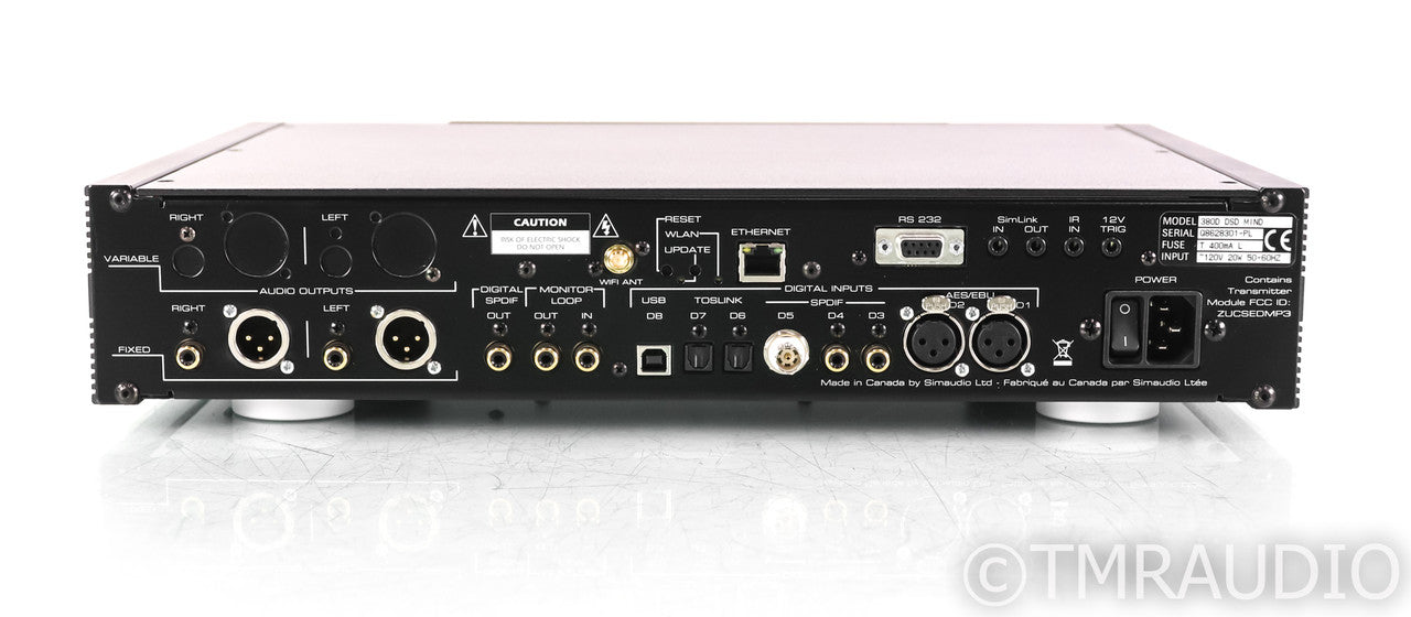Simaudio Moon 380D DSD Wireless Streaming DAC; D/A Converter; MiND 2; Remote