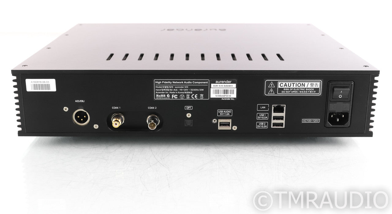 Aurender N10 Network Streamer / Server; Black; 2TB HDD; N-10