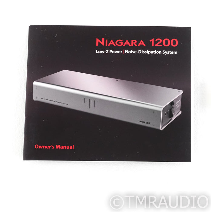 AudioQuest Niagara 1200 AC Power line Conditioner; (Open Box)