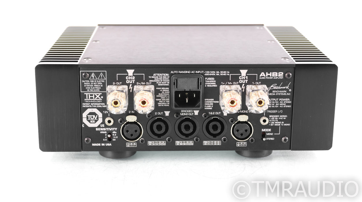 Benchmark AHB2 Stereo Power Amplifier; AHB-2; Black