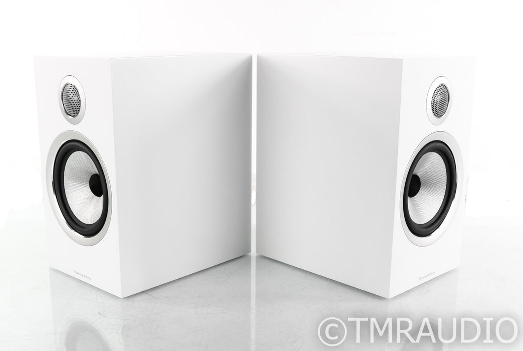B&W 706 S2 Bookshelf Speakers; Satin White Pair