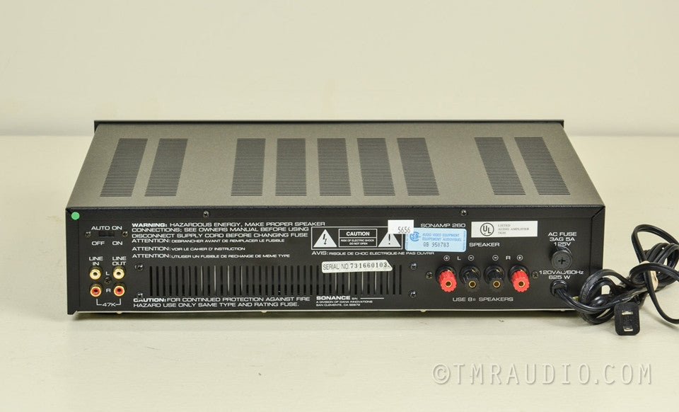 Sonance Sonamp 260 3 Zone Stereo Power Amplifier