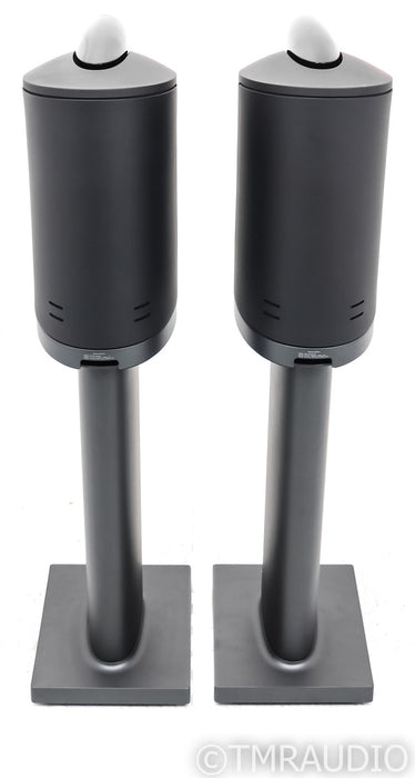 B&W Formation Duo Powered Wireless Bookshelf Speakers; Pair w/ Stands; Black